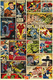 Marvel Comics (Comic Panels) Poster