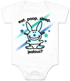 Infant: Happy Bunny - Eat, Poop, Sleep, T-Shirt