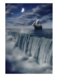 Sailboat and Waterfall at Earth