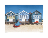 Buy Blue Beach Huts at AllPosters.com