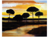 Buy Alberi di Pisa at Sunset at AllPosters.com