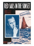 Buy Song Sheet Cover: Red Sails in The Sunset, Ben Bernie, From The Provincetown Follies at AllPosters.com
