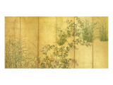 Buy Japanese Autumn Grasses, Six-Fold Screen, Early Edo Period at AllPosters.com