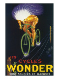 Buy Les Cycles Wonder Sont Souples Et Rapides at AllPosters.com