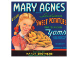 Mary Agnes Brand Louisiana Sweet Potatoes, Porto Rican Yams
