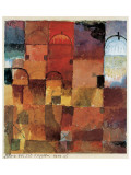 Red and White Domes, Watercolor