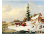 Habitants by a Frozen River