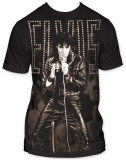 Elvis Presley - Black leather T-Shirt