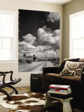 Buy Cumulus Clouds Billowing over Texaco Gas Station along a Stretch of Highway US 66 at AllPosters.com