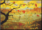 Apple Tree with Red Fruit, c.1902 Mounted Print