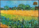 Buy View of Arles with Irises at AllPosters.com