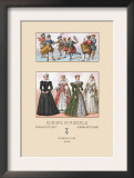 Assorted Fashions of Sixteenth Century French Noblewomen