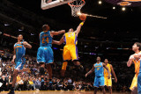New Orleans Hornets v Los Angeles Lakers - Game Five, Los Angeles, CA - April 26: Kobe Bryant and C