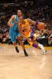 New Orleans Hornets v Los Angeles Lakers - Game Two, Los Angeles, CA - April 20: Kobe Bryant and Tr