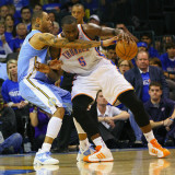 Denver Nuggets v Oklahoma City Thunder - Game Two, Oklahoma City, OK - April 20: Kendrick Perkins a