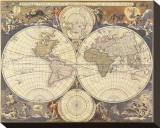 Buy New World Map, 17th Century at AllPosters.com