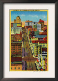Looking up California Street toward Nob Hill - San Francisco, CA