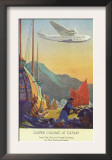 Pan-American Clipper Flying Over China - Hong Kong, China