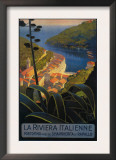 La Riviera Italienne: From Rapallo to Portofino Travel Poster - Portofino, Italy