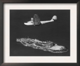Pan American China Clipper Flying Over Alcatraz Island Photograph - San Francisco, CA
