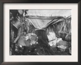 Interior of Eskimo Hut Photograph - Alaska