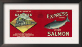 Express Salmon Can Label - San Francisco, CA