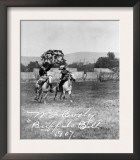 "Buffalo Bill" Cody Riding Horse next to Native American Photograph