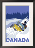 Buy Canada, Snowmobile Scene at AllPosters.com