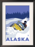 Buy Alaska, Snowmobile Scene at AllPosters.com