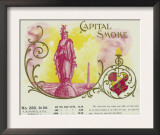 Capital Smoke Brand Cigar Box Label
