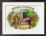 Antonio y Cleopatra Brand Cigar Box Label