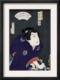 Actor Sawamura Tossho as Shirai Gonpachi, Japanese Wood-Cut Print