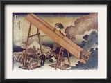 In the Totomi Mountains, Japanese Wood-Cut Print