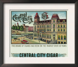 Central City Cigar Brand Cigar Box Label
