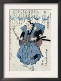 Actor Onoe Kikugoro III as Oboshi Yuranosuke, Japanese Wood-Cut Print
