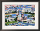 Washington, DC, Views Memorials, Monuments, White House and Blossoming Cherry Trees