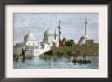 View of Mosul, Iraq, from the Tigris River, 1800s
