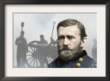 General U. S. Grant and Artillery Reenactors at Shiloh Battlefield, Tennessee