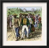 Slave-Coffle in Washington DC Passing the Old Capitol, Which Burned in the War of 1812