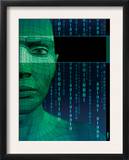 Texture, Solid Model Face with Binary Code