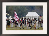Continental Army Muster Reenactment at Yorktown Battlefield, Virginia