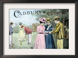 Advertisement for Cadbury's Cocoa, Showing a Croquet Game, c.1899