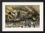 Black Regiment of the Union Army Entering Richmond, April 3, 1865, Near the End of the Civil War