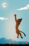 Ryo Takagi 762 Ryo Takagi Cat and Moon