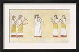 Assyrian or Babylonian Scribes Using Flexible Media as Well as Clay Tablets for Cuneiform Writing