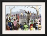 Wendell Phillips Speaking Against Slavery on Boston Common, 1850s