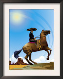 Mexican Caballero on Horseback, Grouped Elements