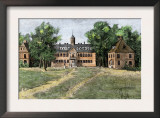 Early View of William and Mary College, Williamsburg, Virginia, 1700s