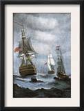British Ships Blockading Chesapeake Bay at the Outset of the War of 1812
