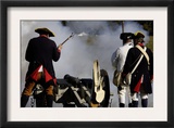 Artillery Demonstration, Revolutionary War Reenactment at Yorktown Battlefield, Virginia